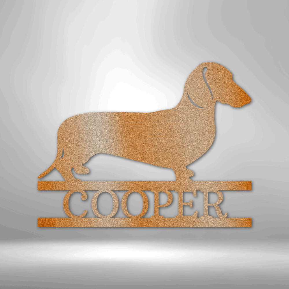 Personalized Dachshund Monogram