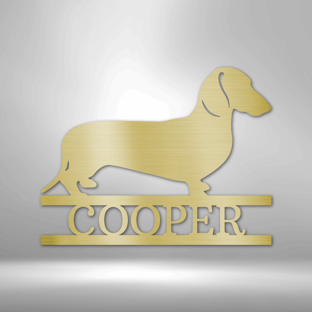Personalized Dachshund Monogram