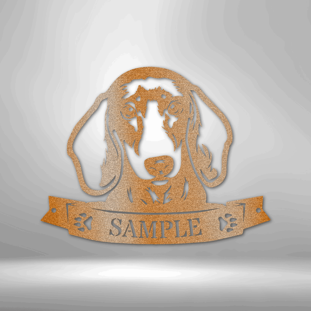 Personalized Monogram - Dachshund Face Monogram