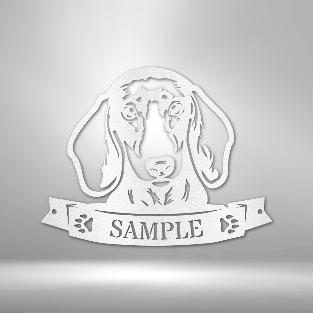 Personalized Monogram - Dachshund Face Monogram