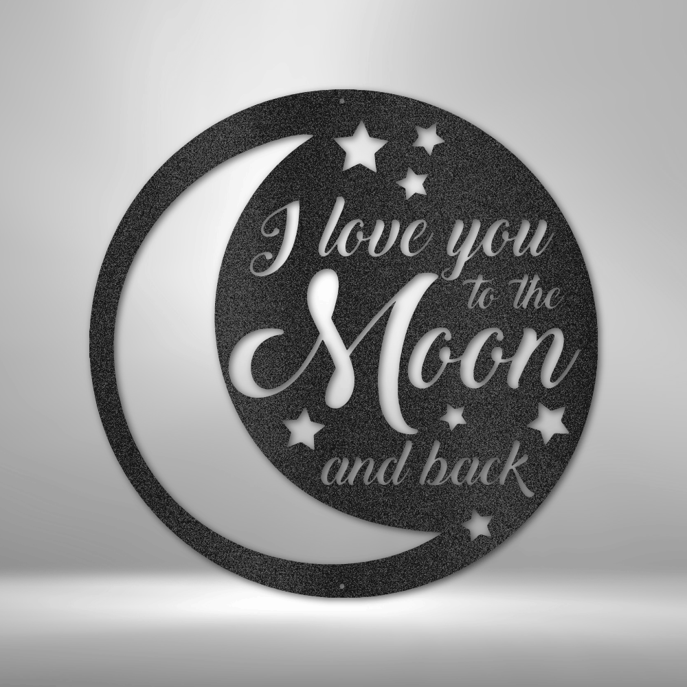 Metal Wall Art - To the Moon and Back