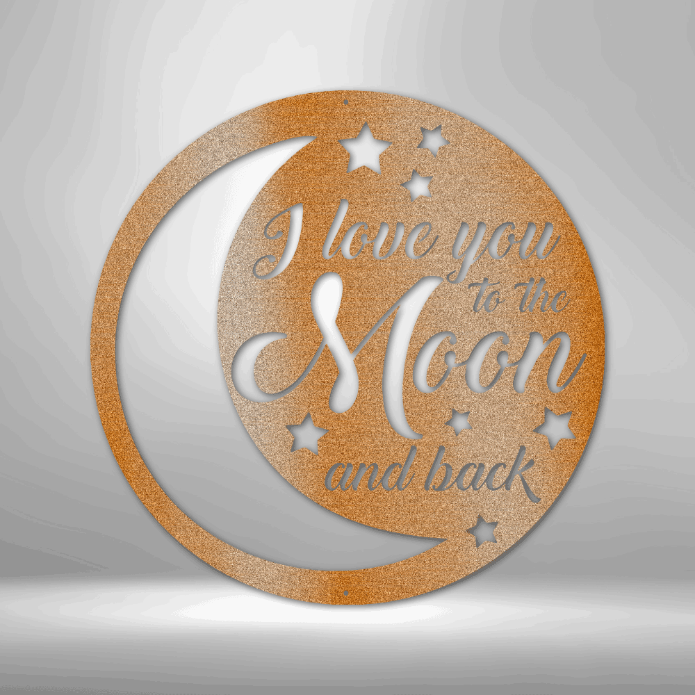Metal Wall Art - To the Moon and Back
