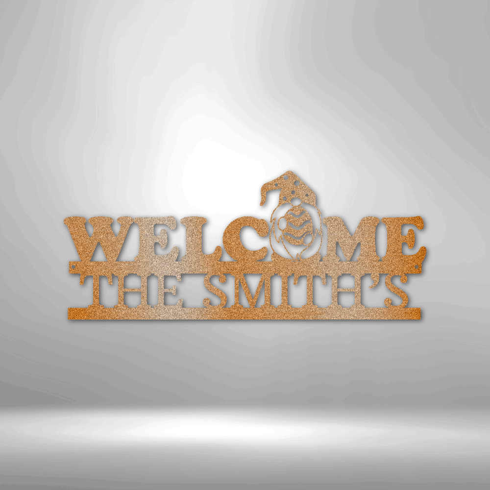 Personalized Monogram - Welcome Gnome Monogram
