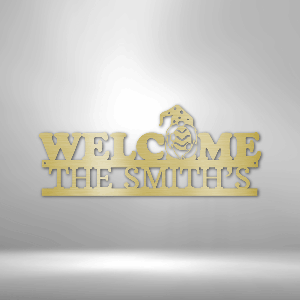 Personalized Monogram - Welcome Gnome Monogram
