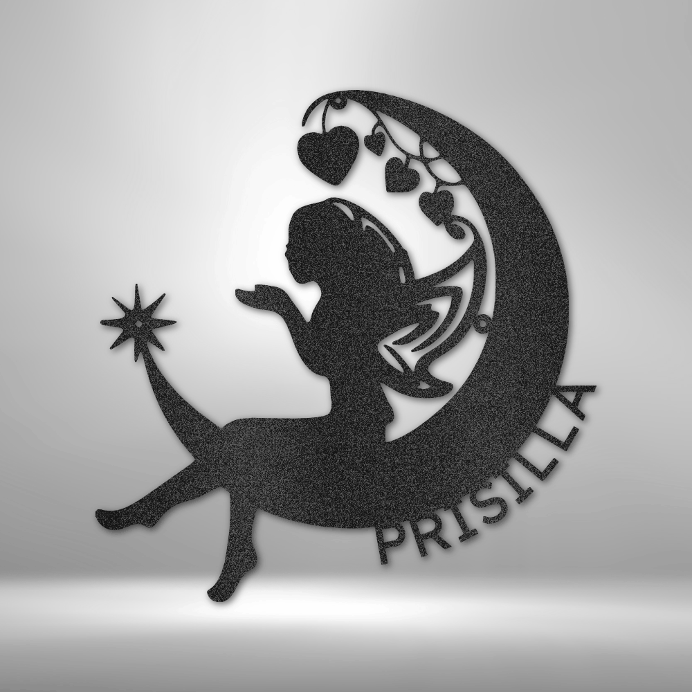 Personalized Monogram - Fairy Moon