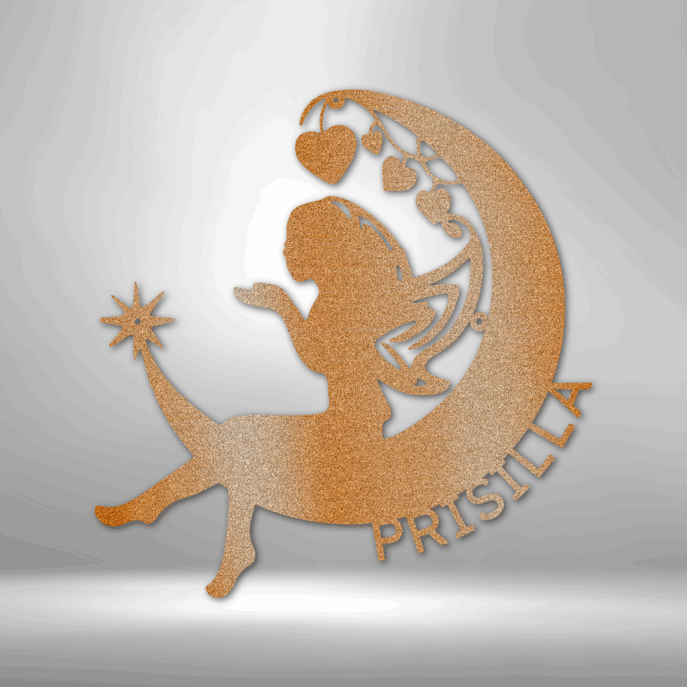 Personalized Monogram - Fairy Moon
