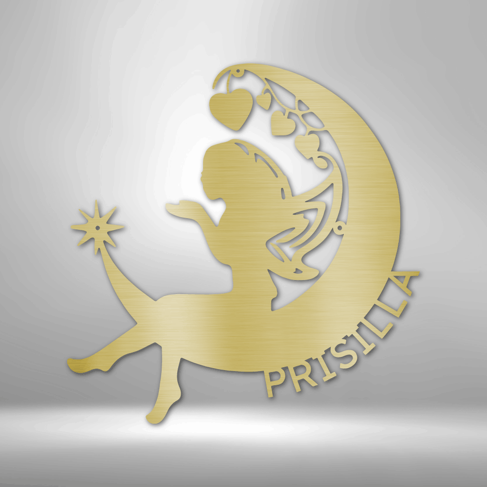 Personalized Monogram - Fairy Moon
