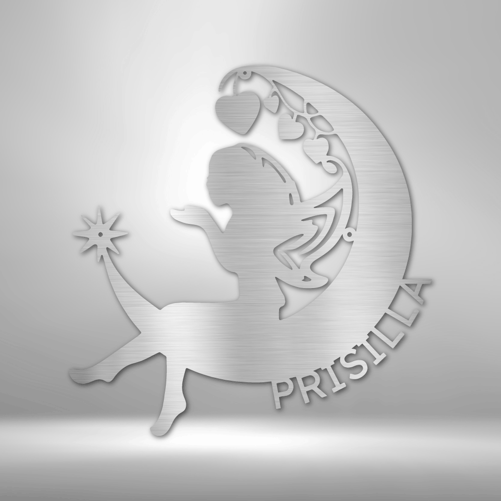 Personalized Monogram - Fairy Moon