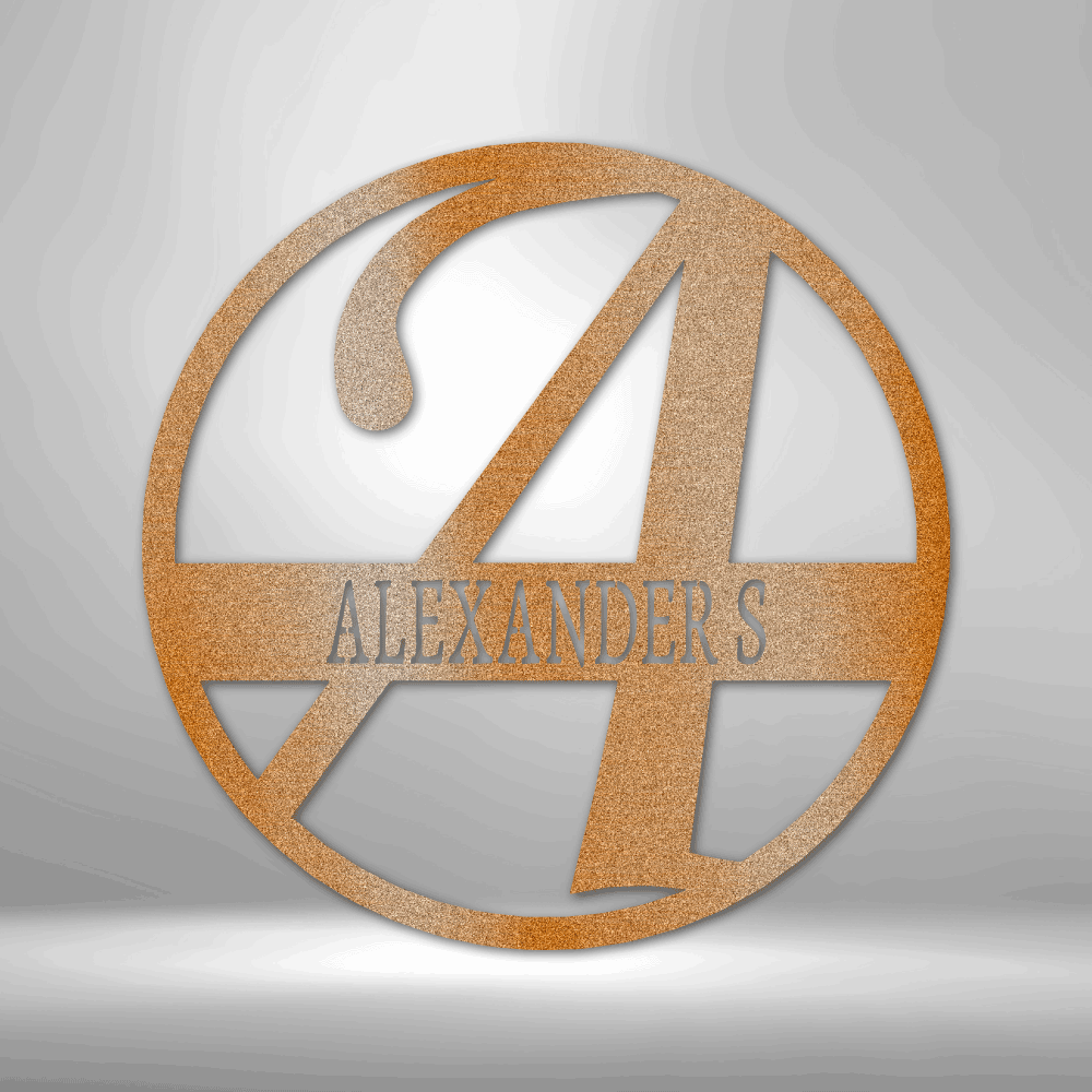 Personalized Monogram - Name and Initial Letter