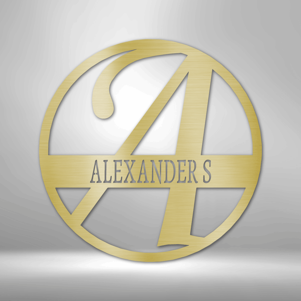 Personalized Monogram - Name and Initial Letter