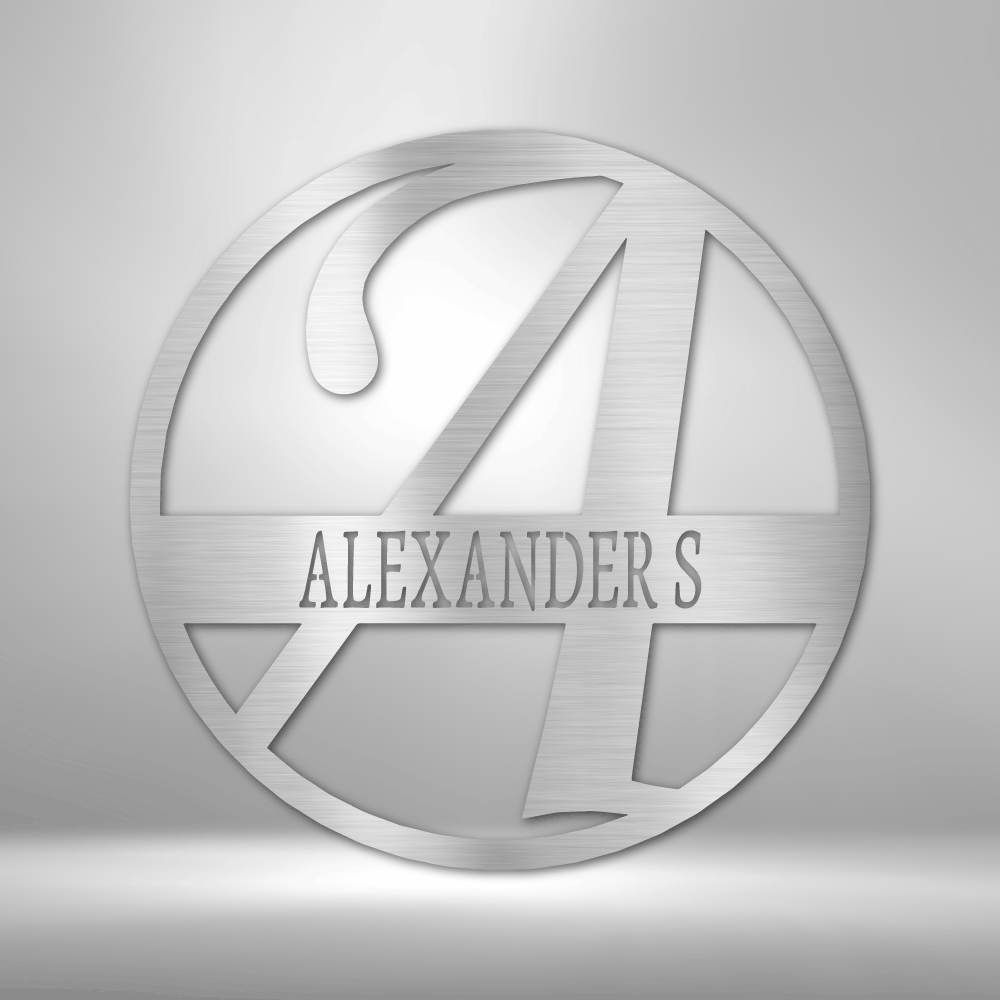 Personalized Monogram - Name and Initial Letter