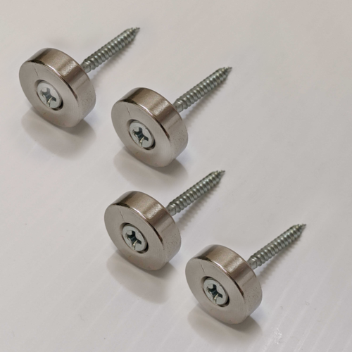 Magnetic Hanging Hardware - 4 round magnets and 4 screws