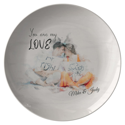Personalized Dinner Plates with Your Unique Photo